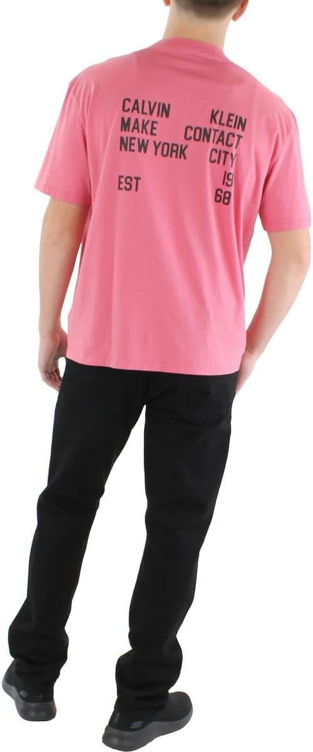 Van Heusen Men's Button Front Shirt Pink Size Medium