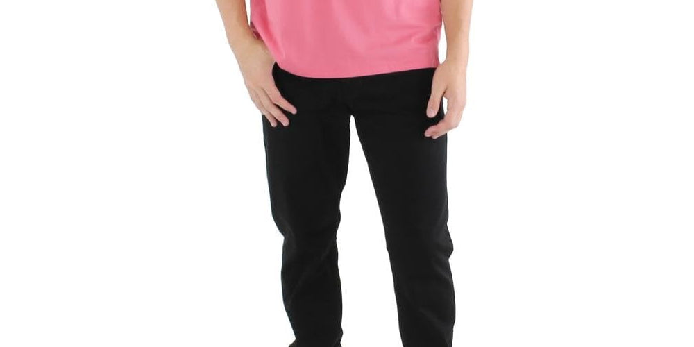 Van Heusen Men's Button Front Shirt Pink Size Medium