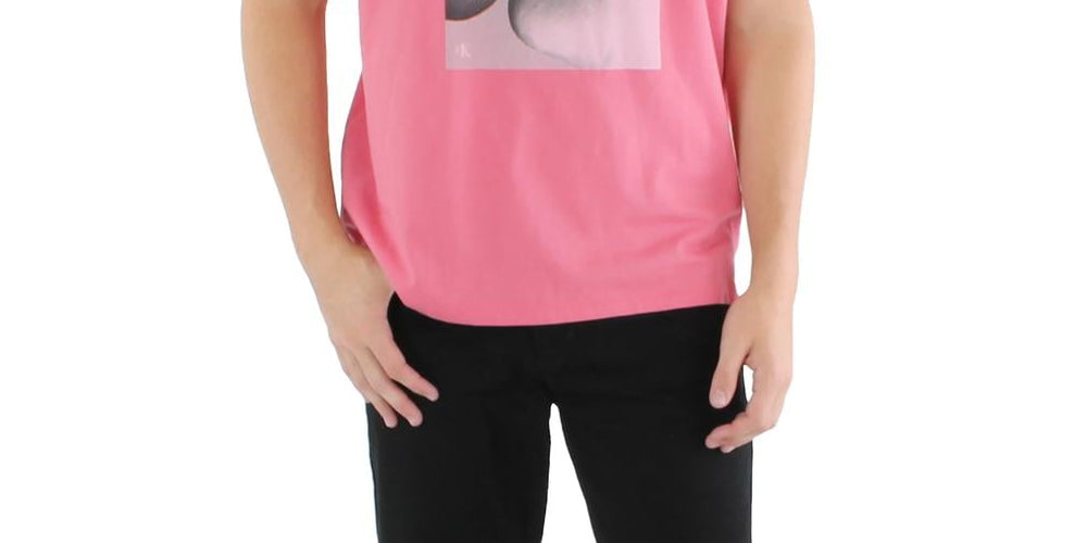 Van Heusen Men's Button Front Shirt Pink Size Large