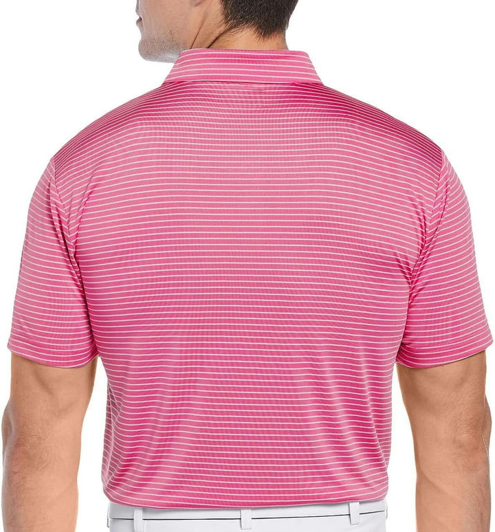 PGA TOUR Men's Short Sleeve Polo Shirt Pink Size Medium