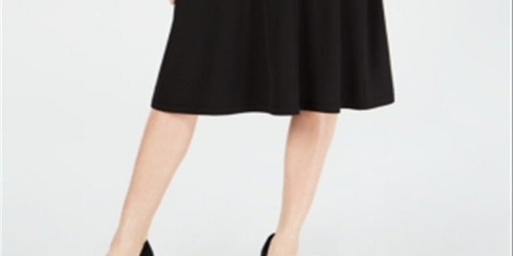 Kasper Women's A Line Midi Skirt Black Size Small