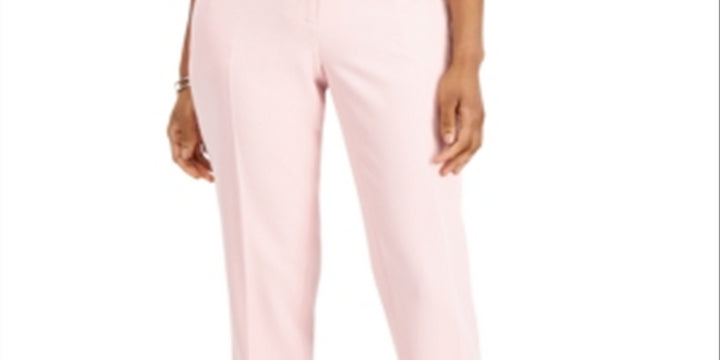 Kasper Women's Straight Leg Pants Pink Size 4 Petite