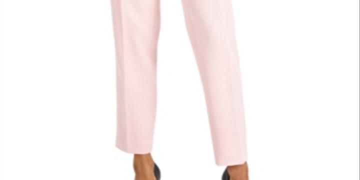 Kasper Women's Straight Leg Pants Pink Size 4 Petite