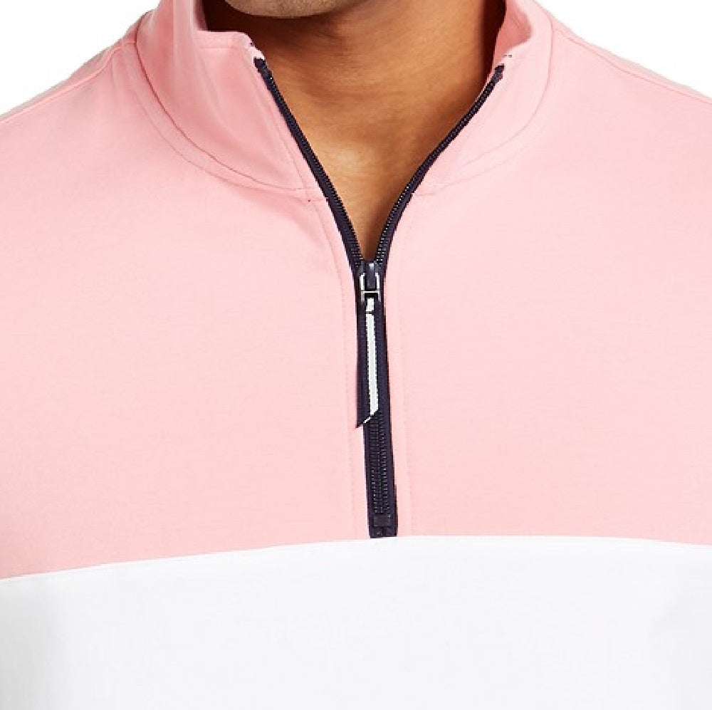 Club Room Men's Regular-Fit Colorblocked 1/4-Zip Sweatshirt Size 2 Extra Large
