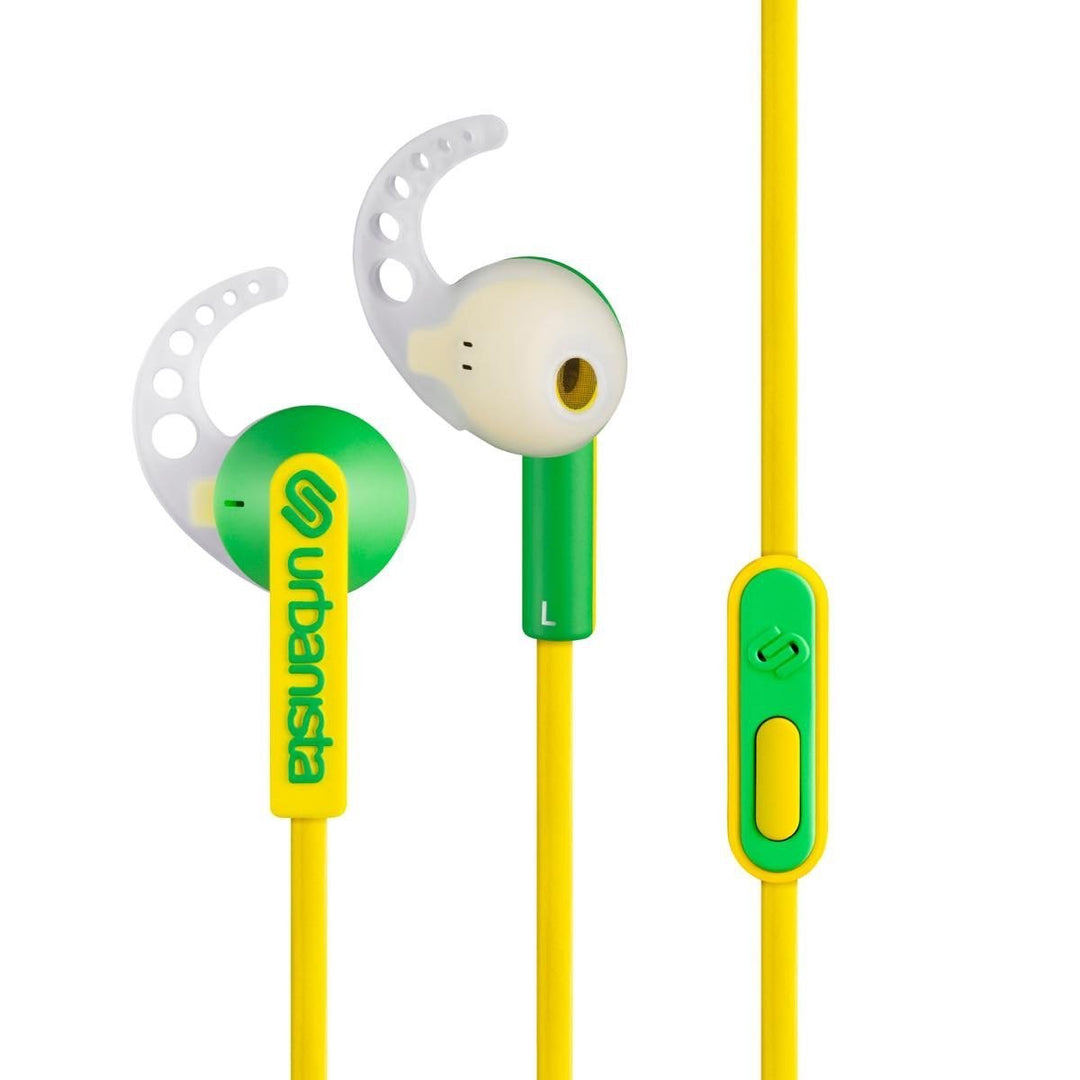 Urbanista Rio Sport Earphones with GoFit Silicone Wings, Remote and Mic