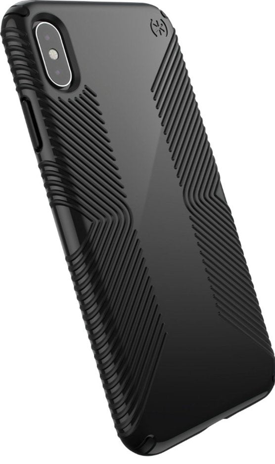 Speck Presidio Glossy Grip Designed for Impact Case for iPhone Xs Max - Glossy Black