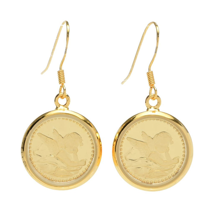 Lambert Cheng Sterling Silver or 24K Gold Plated Guardian Angel Earrings
