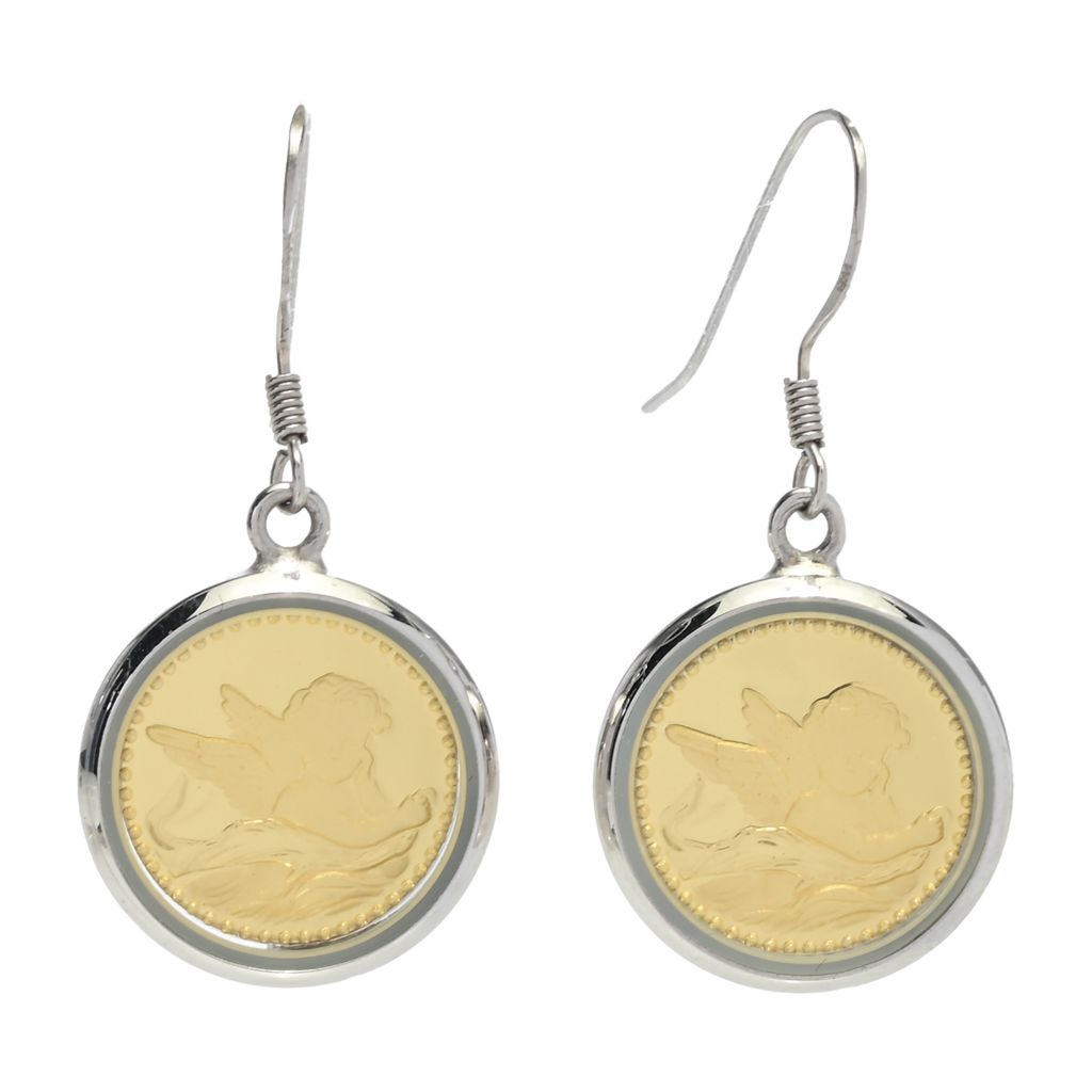 Lambert Cheng Sterling Silver or 24K Gold Plated Guardian Angel Earrings