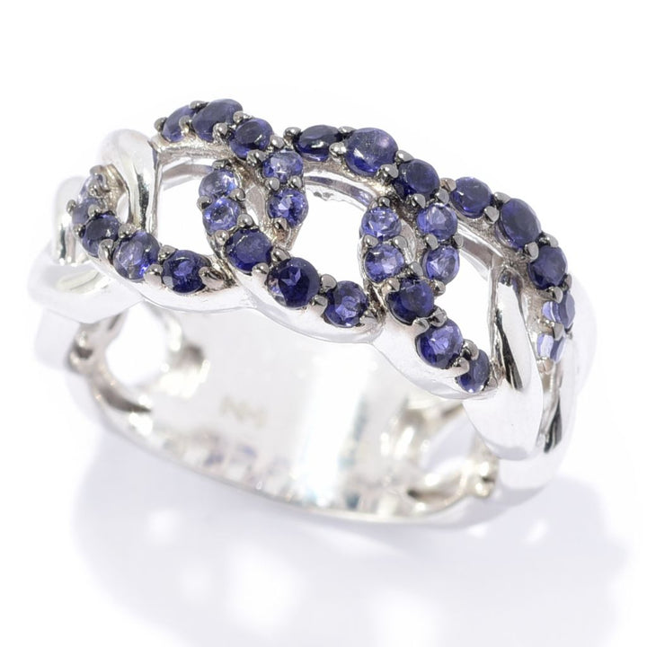 Choice of Gemstone Chain Band Ring