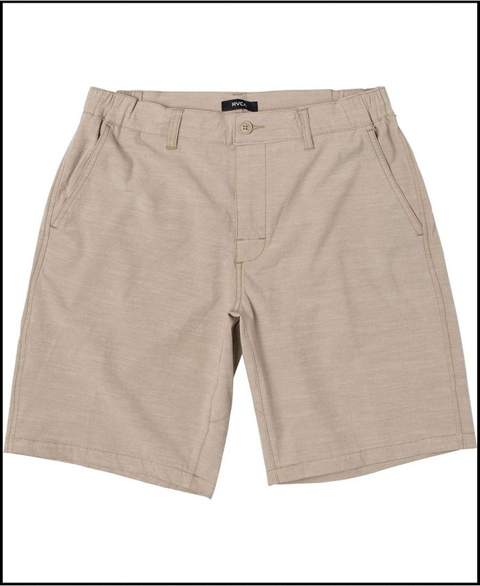 RVCA Men's All Time Coastal Sol Walk Shorts Khaki Size 38