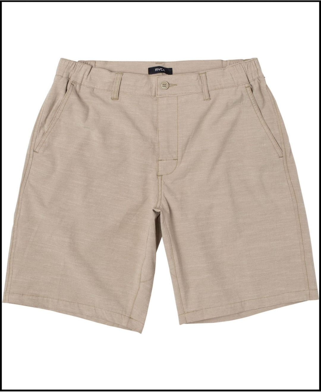 RVCA Men's All Time Coastal Sol Walk Shorts Khaki Size 38