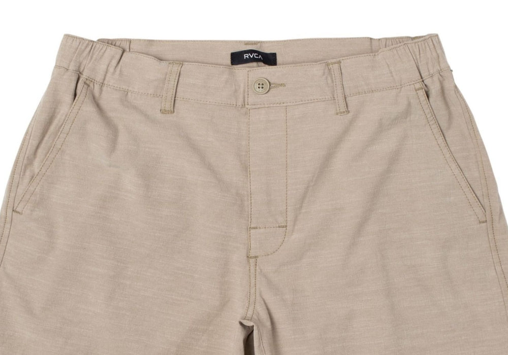 RVCA Men's All Time Coastal Sol Walk Shorts Khaki Size 38