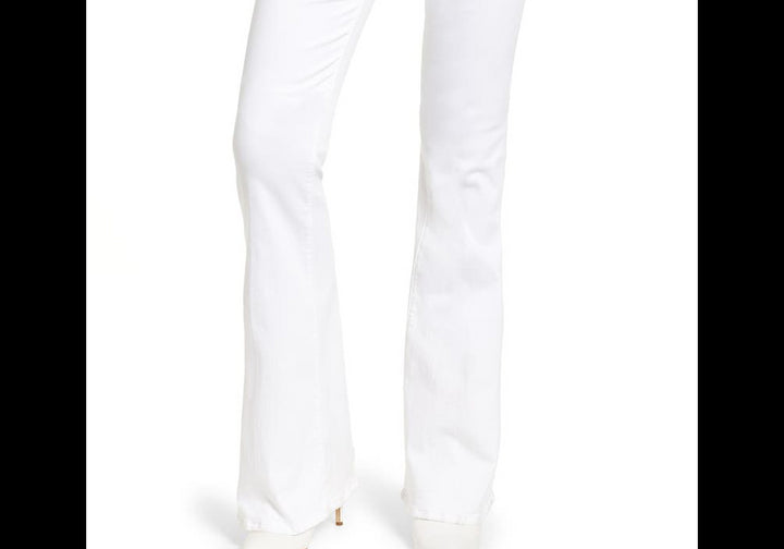 FRAME Le High Flare Jeans in Blanc , Size 29