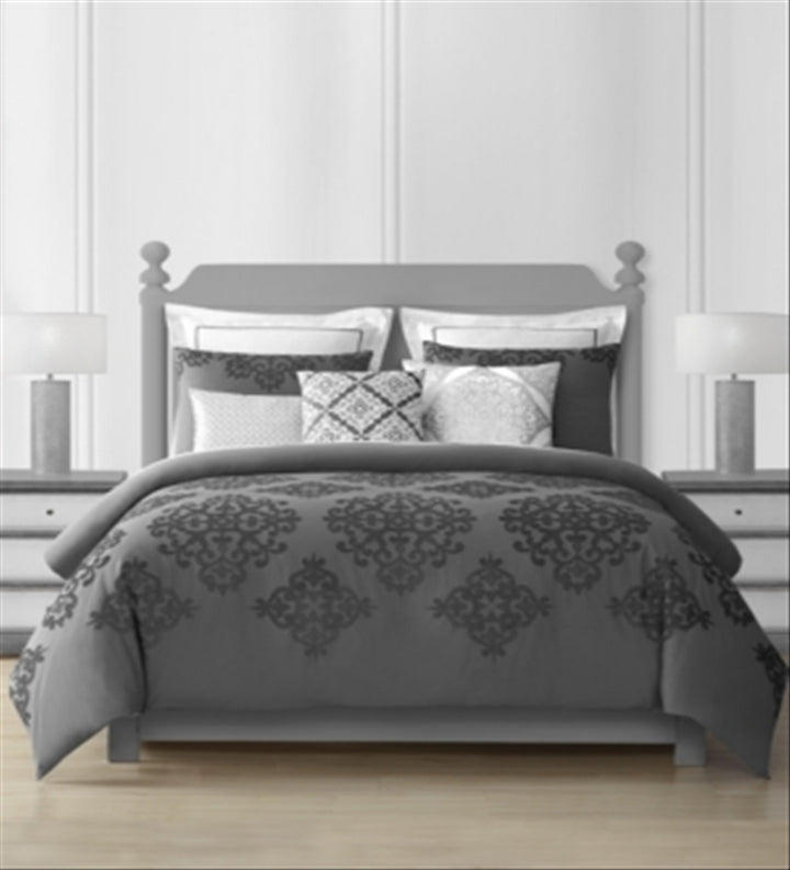 Lacourte Tierra 8-Pc. Comforter Set Bedding Gray Size Queen