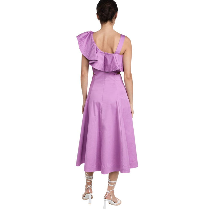 Veronica Beard Women s Orchid Beilla Ruffled-Sleeve Midi-Dress  2