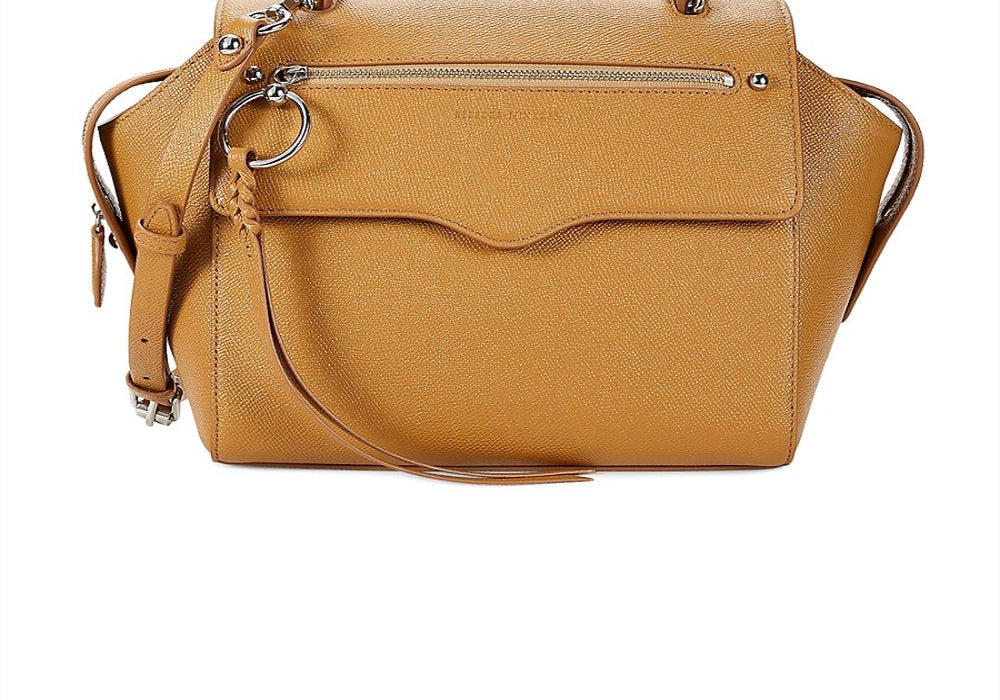 Rebecca Minkoff Women's Gabby Leather Satchel Tan