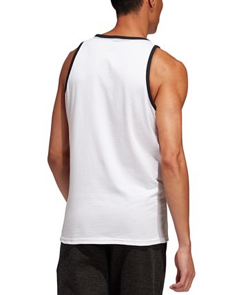 adidas Men's Logo Tank White Size XX-Large