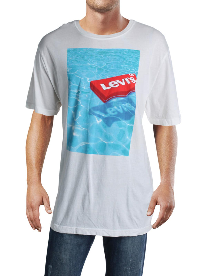 Levi's Men's Floating Logo T-Shirt White Size Large