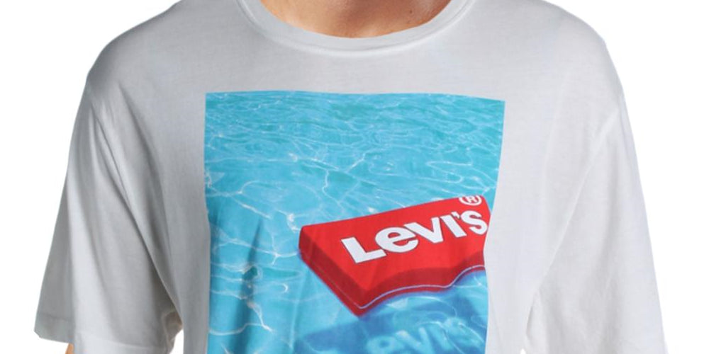 Levi's Men's Floating Logo T-Shirt White Size Large