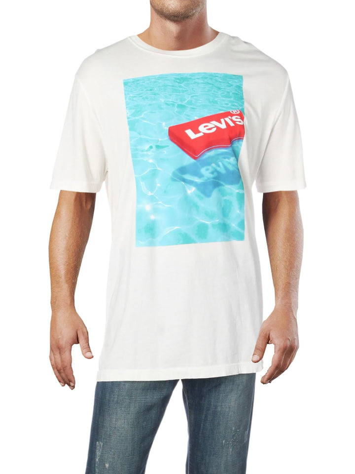Levi's Men's Floating Logo T-Shirt White Size X-Large