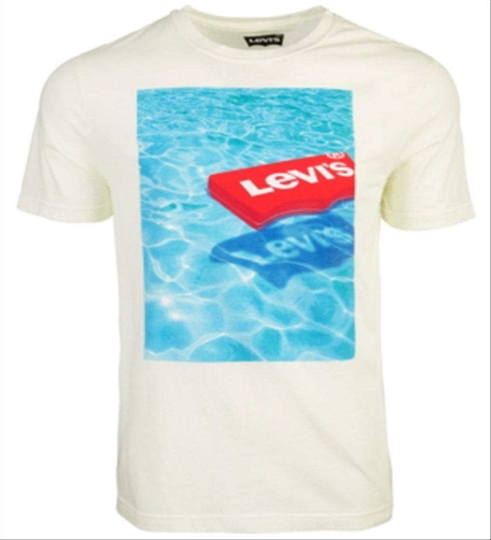 Levi's Men's Floating Logo T-Shirt White Size XX-Large