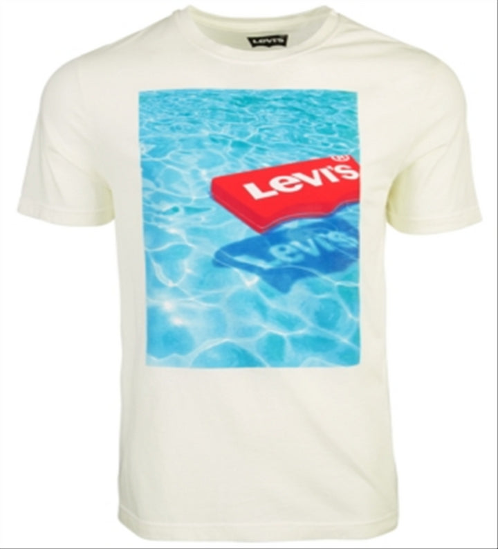 Levi's Men's Floating Logo T-Shirt White Size XX-Large