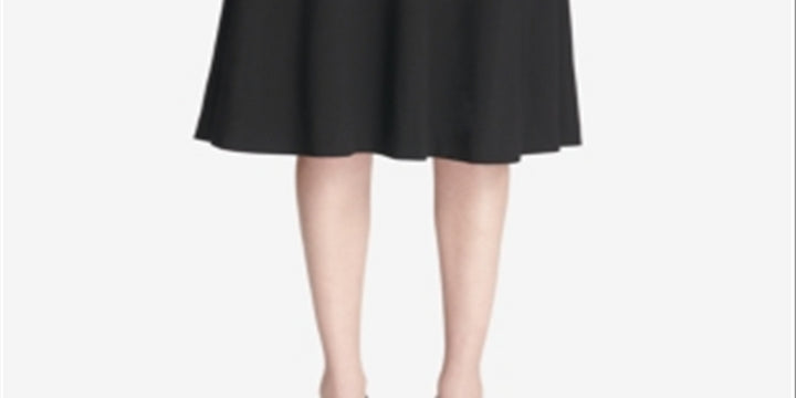 Calvin Klein Women's Belted A Line Skirt Black Size 2