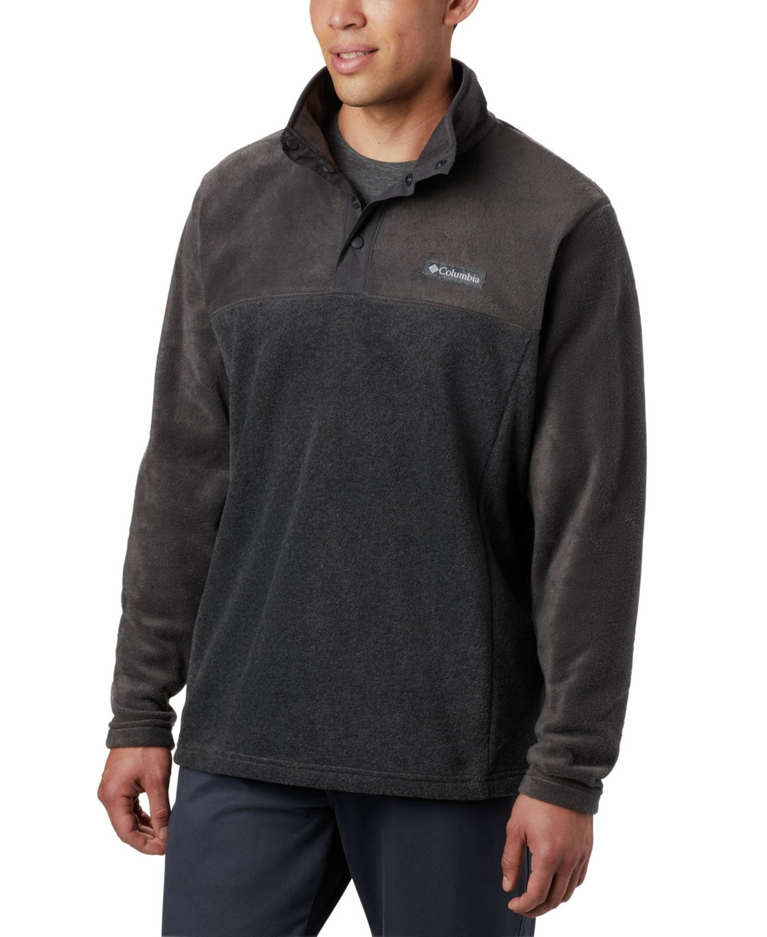 Columbia Men's Steens Mountain Half Snap Fleece Gray Size XX-Large