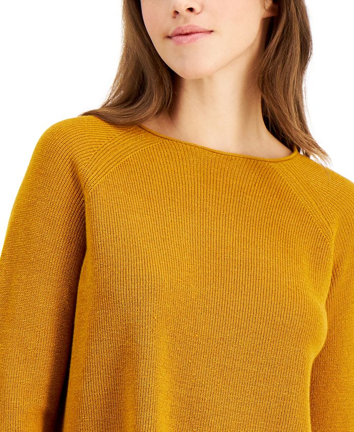 Eileen Fisher Women's Long Sleeve Sweater Yellow Size Large