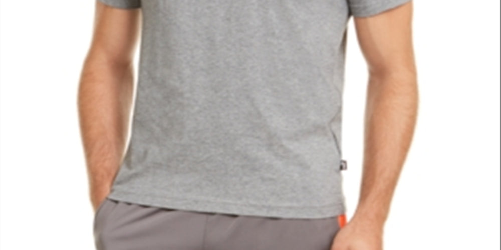 Puma Men's Logo T-Shirt Gray Size Small
