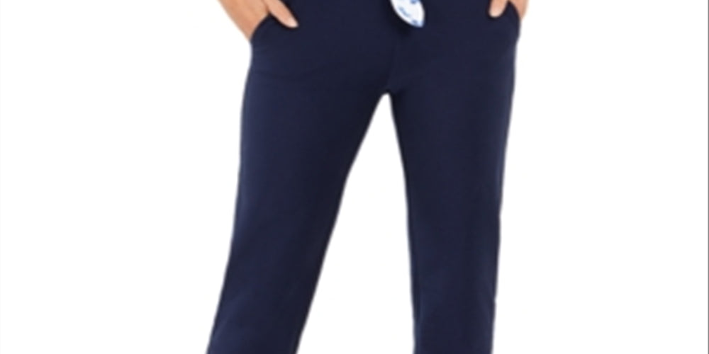 Michael Kors Women's Cuffed Cropped Pants Blue Size X-Large