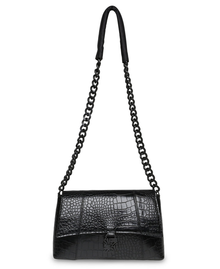 Steve Madden Alessa Faux Leather Crossbody Bag Black