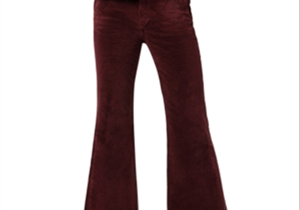 Joe's Jeans The Molly High Rise Flare Leg Pants Burgundy Size 25