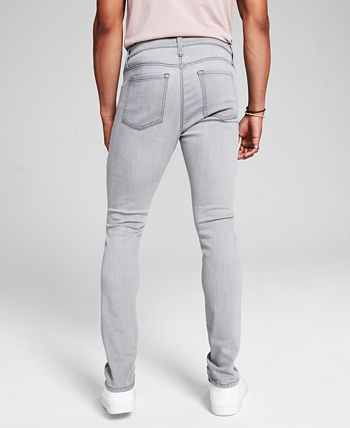 And Now This Men's Nassau Skinny Fit Stretch Jeans Gray