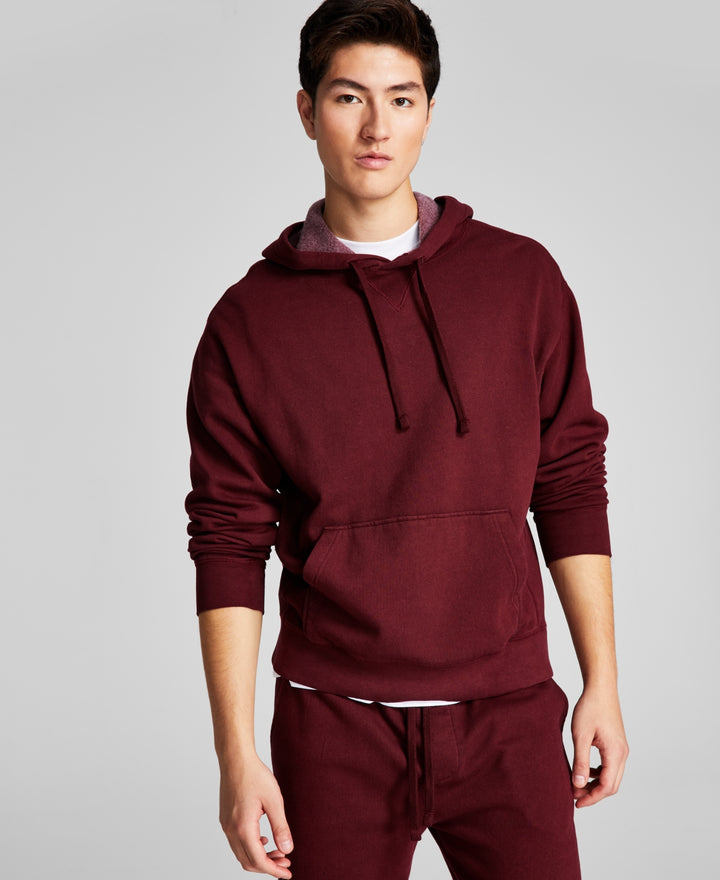 And Now This Men's Fleece Pullover Hoodie Red Size X-Large