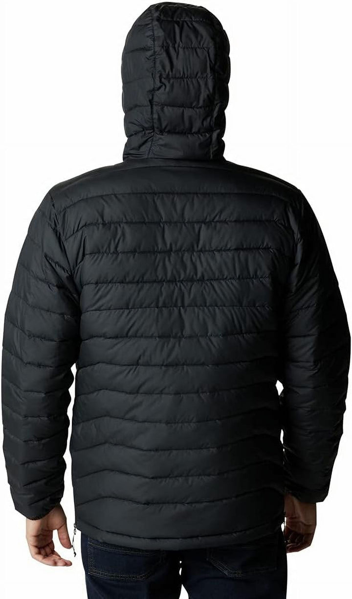 Columbia Men's Powder Lite Water Resistant Quilted Puffer Anorak Black Size Small