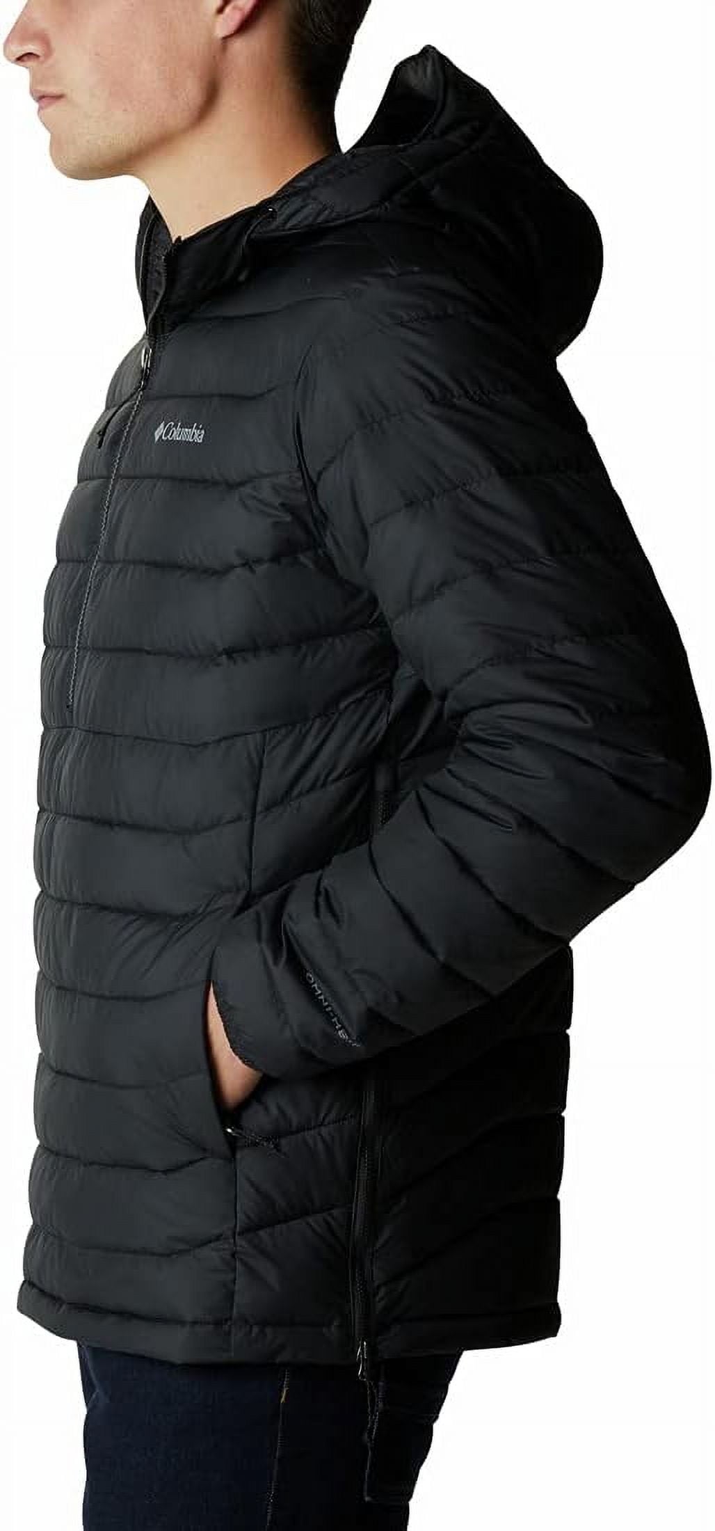 Columbia Men's Powder Lite Water Resistant Quilted Puffer Anorak Black Size Small