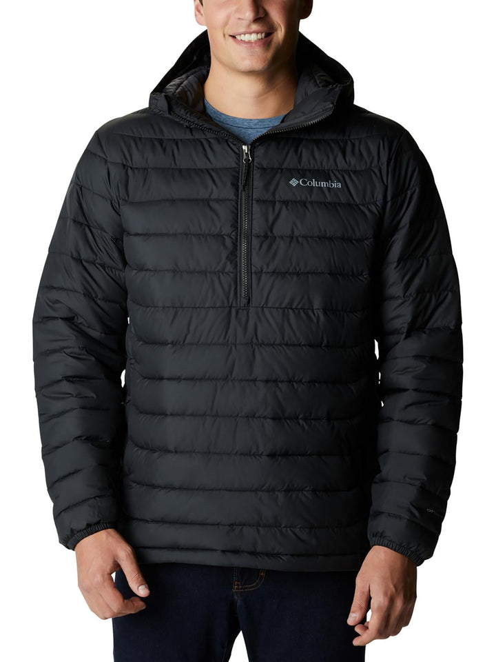 Columbia Men's Powder Lite Water Resistant Quilted Puffer Anorak Black Size Medium