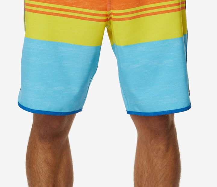 O'Neill Men's Four Square Stripe Board Shorts Blue Size 36