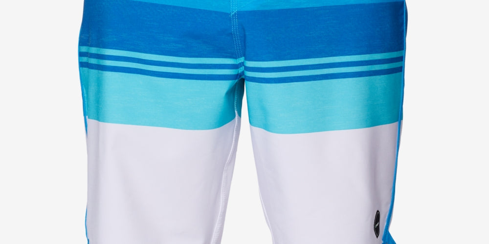 O'Neill Men's Four Square Stripe Board Shorts Blue Size 28