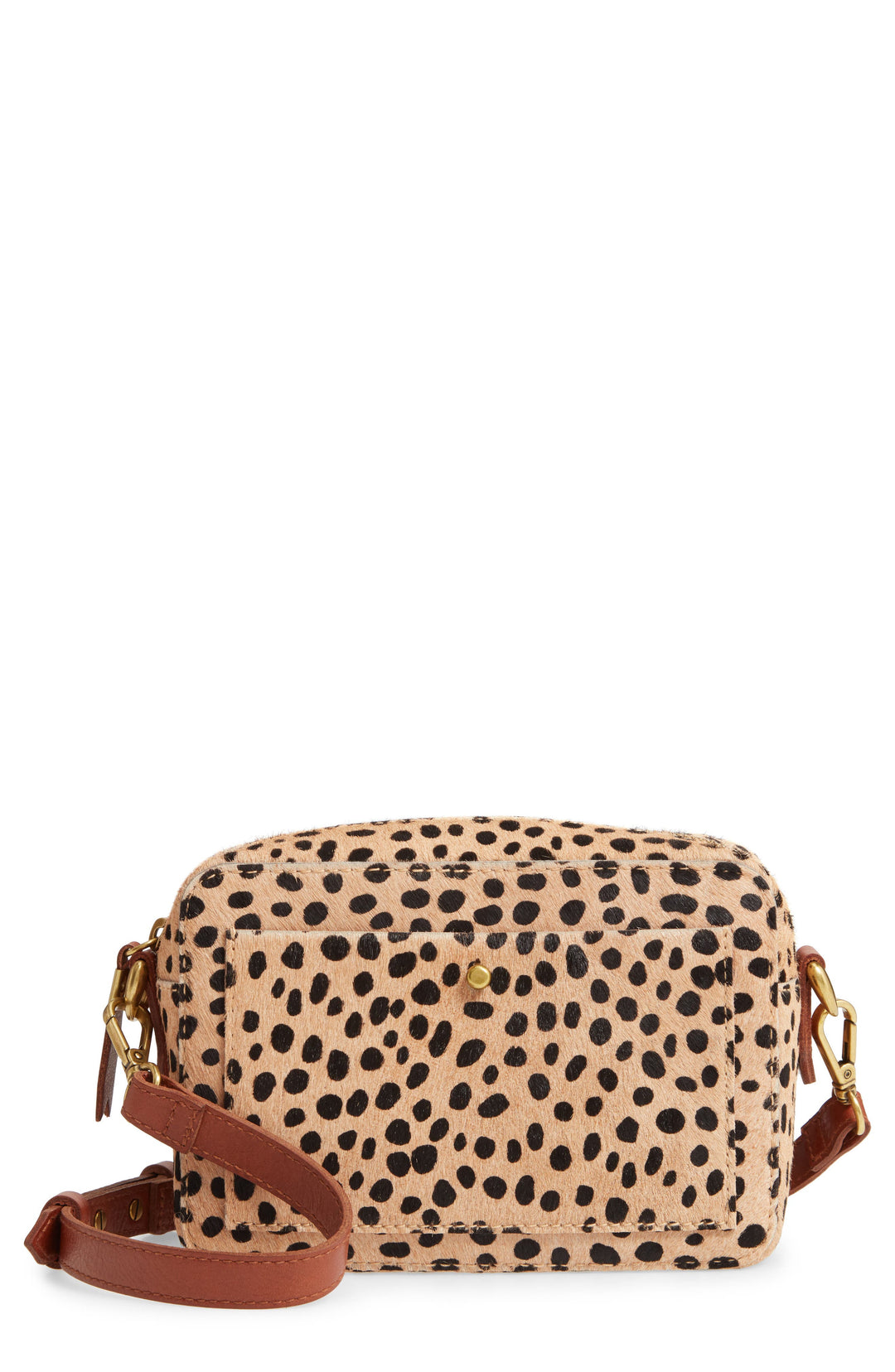 Madewell The Transport Camera Bag: Dotted Calf Hair Edition Brown