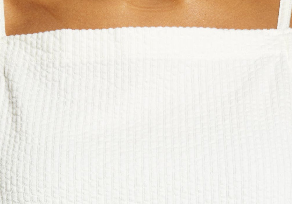 Madewell XL Seersucker Apron Tank in Lighthouse Color