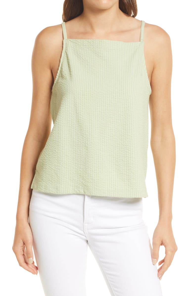 Madewell Lighthouse Seersucker Apron Tank - Size X-Small