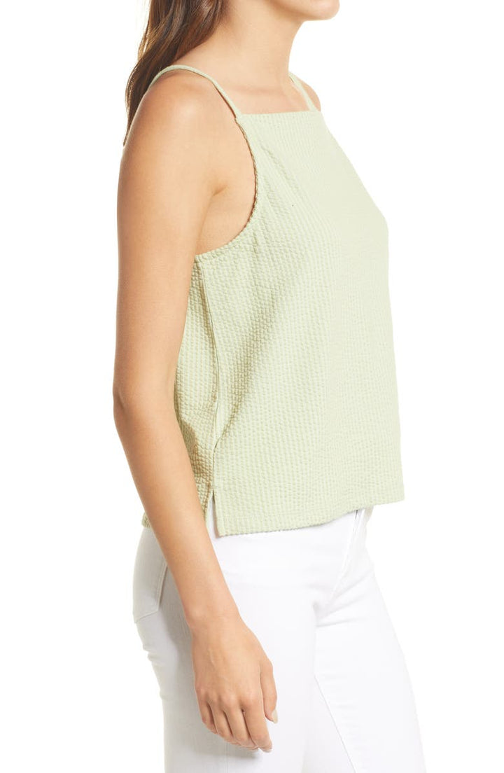 Madewell Lighthouse Seersucker Apron Tank - Size X-Small