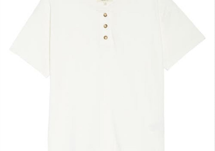 Madewell Parkview Henley Tee in Lighthouse Blue Size Large