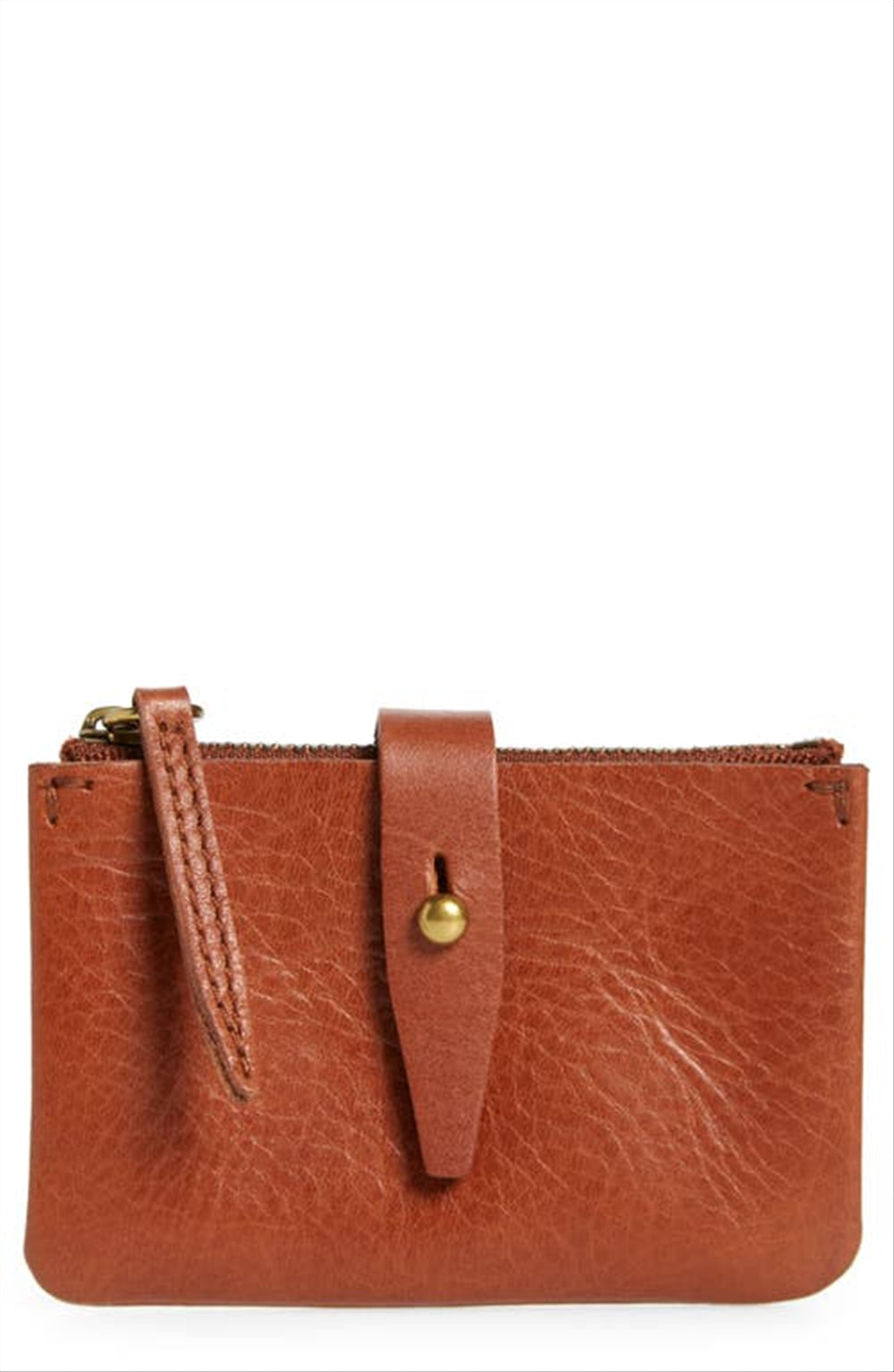 Madewell The Leather Accordion Wallet in English Saddle Brown