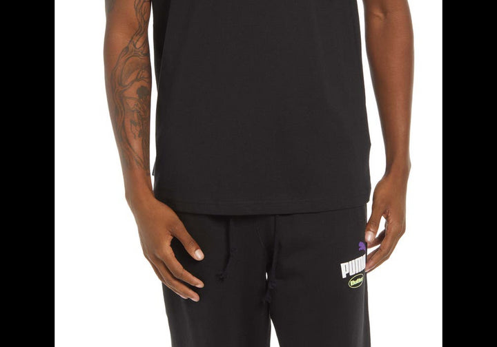 PUMA x Butter Goods Logo Graphic Tee in Puma Black Size Small