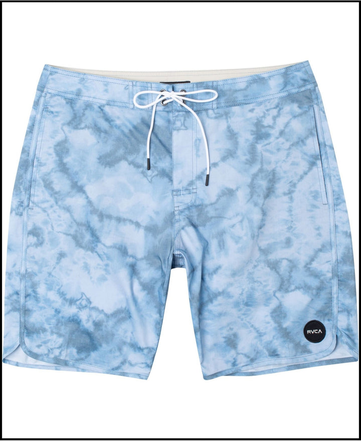 RVCA Arch Floral Board Shorts in Tie Dye Blue Size 38