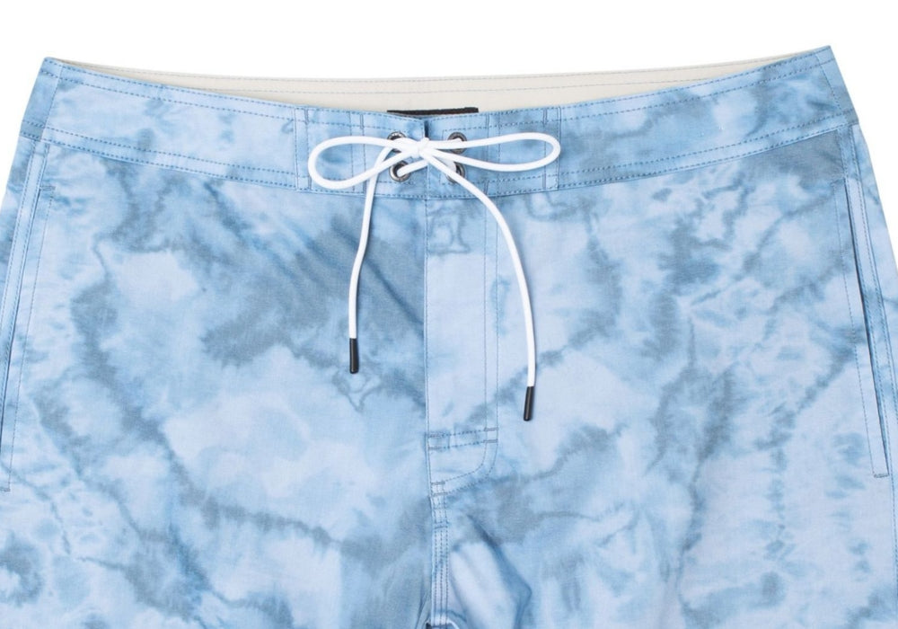 RVCA Arch Floral Board Shorts in Tie Dye Blue Size 38