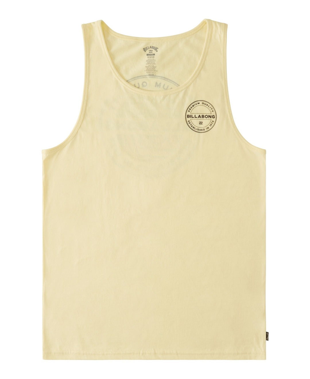 Billabong Men's Rotor Tank Top Yellow Size XX-Large